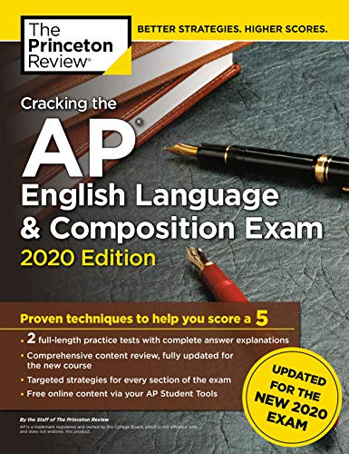 Stock image for Cracking the AP English Language & Composition Exam, 2020 Edition: Practice Tests & Prep for the NEW 2020 Exam (College Test Preparation) for sale by SecondSale