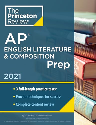 Stock image for Princeton Review AP English Literature & Composition Prep, 2021: Practice Tests + Complete Content Review + Strategies & Techniques (2021) (College Test Preparation) for sale by Gulf Coast Books