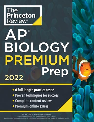 Beispielbild fr Princeton Review AP Biology Premium Prep, 2022: 6 Practice Tests + Complete Content Review + Strategies & Techniques (2022) (College Test Preparation) zum Verkauf von SecondSale