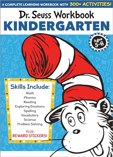 Stock image for Dr. Seuss Workbook: Kindergarten: 300+ Fun Activities with Stickers and More! (Math, Phonics, Reading, Spelling, Vocabulary, Science, Problem Solving, Exploring Emotions) (Dr. Seuss Workbooks) for sale by SecondSale