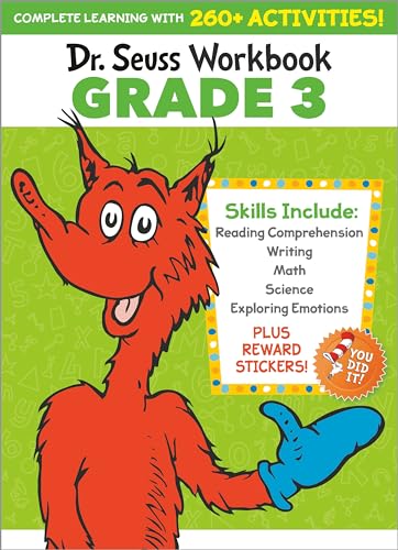 Stock image for Dr. Seuss Workbook: Grade 3: 260+ Fun Activities with Stickers and More! (Language Arts, Vocabulary, Spelling, Reading Comprehension, Writing, Math, Multiplication, Science, SEL) (Dr. Seuss Workbooks) for sale by SecondSale