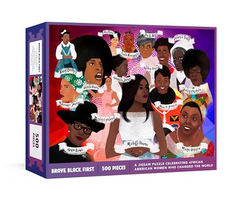 Stock image for Brave. Black. First. Puzzle: A Jigsaw Puzzle and Poster Celebrating African American Women Who Changed the World: Jigsaw Puzzles for Adults and Jigsaw Puzzles for Kids for sale by HPB-Movies