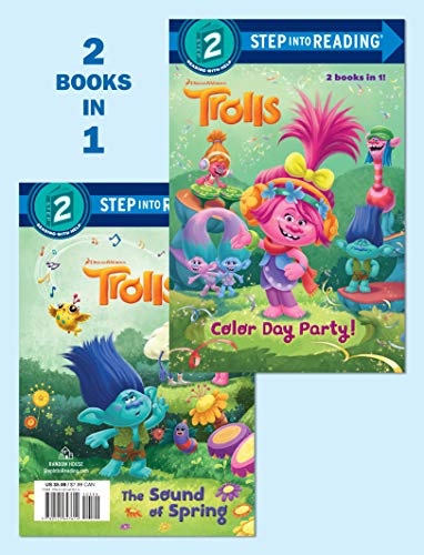 Beispielbild fr Color Day Party!/The Sound of Spring (DreamWorks Trolls) (Step into Reading) zum Verkauf von Wonder Book