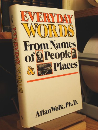 Stock image for Everyday Words From Names of People & Places for sale by Armadillo Books