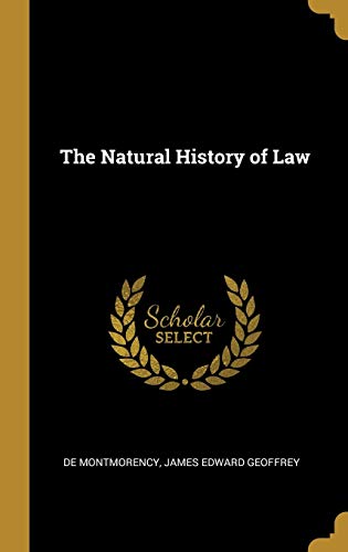 9780526461684: The Natural History of Law