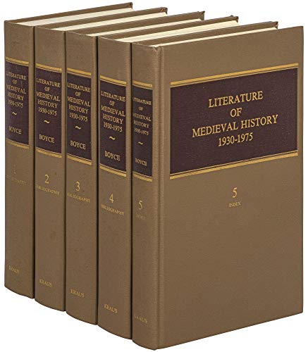 Beispielbild fr Literature of Medieval History, 1930-1975 : A Supplement to Louis John Paetow's 'Guide to the Study of Medieval History'. 5 Volumes. zum Verkauf von Powell's Bookstores Chicago, ABAA