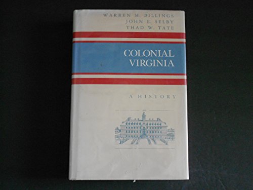 9780527187224: Colonial Virginia - a History (History of the American Colonies)