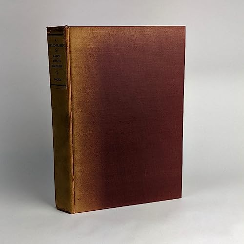 Imagen de archivo de A Bibliography of Ralph Waldo Emerson a la venta por Raritan River Books