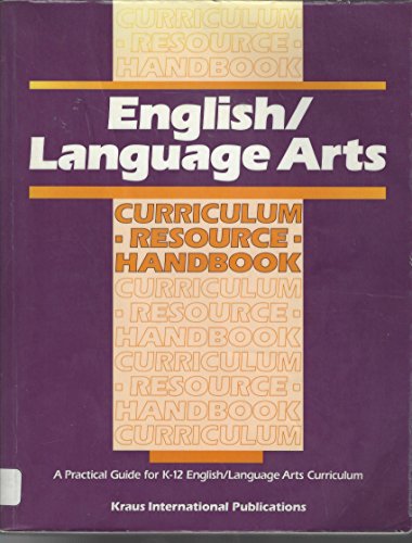 Beispielbild fr English - Language Arts Curriculum Resource Handbook zum Verkauf von Better World Books