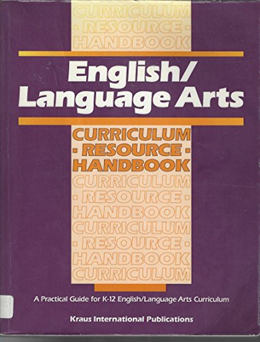 Stock image for English - Language Arts Curriculum Resource Handbook for sale by Better World Books