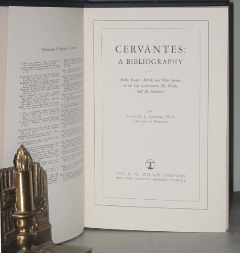 9780527362010: Cervantes a Bibliography