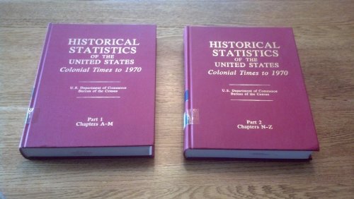 Beispielbild fr Historical Statistics of the United States: From Colonial Times to 1970 zum Verkauf von Wonder Book