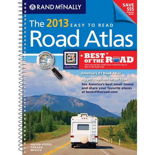 Imagen de archivo de USA, Road Atlas, Midsize Easy To Read, Spiral Bound 2013 (Rand Mcnally Road Atlas Deluxe Midsize) a la venta por HPB-Diamond