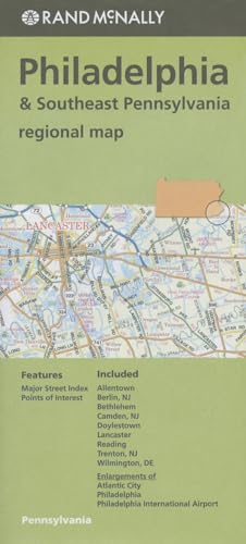 9780528008146: Folded Map Philadelphia/Se Pa Regional (Rand McNally Regional Map) [Idioma Ingls]