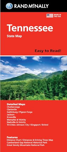 

Rand McNally Easy to Read Folded Map: Tennessee State Map