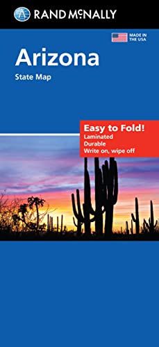 9780528024733: Rand McNally Easy to Fold: Arizona State Laminated Map