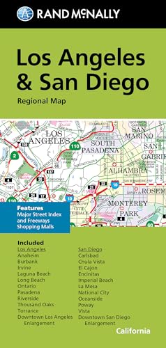 Stock image for Rand McNally Folded Map: Los Angeles & San Diego Regional Map for sale by Lakeside Books