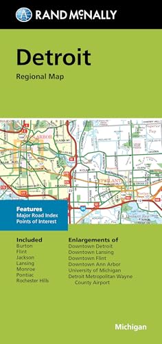 

Rand McNally Folded Map: Detroit and Southeastern Michigan Regional Map