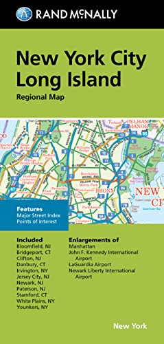 Imagen de archivo de Rand McNally Folded Map: New York City Long Island Regional Map a la venta por PBShop.store US