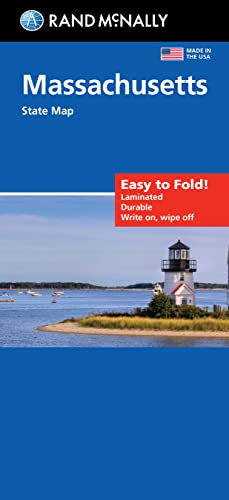 

Rand McNally Easy to Fold: Massachusetts State Laminated Map