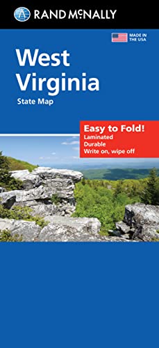 Beispielbild fr Rand McNally Easy To Fold West Virginia State Laminated Map zum Verkauf von Lakeside Books