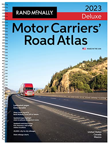 9780528026423: Rand McNally 2023 Deluxe Motor Carriers' Road Atlas: United States, Canada, Mexico (Rand McNally Motor Carriers' Road Atlas DELUXE EDITION)