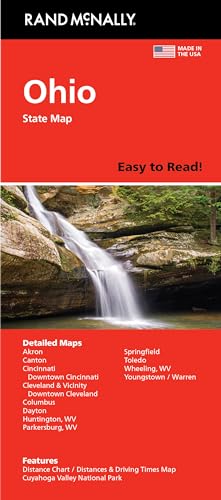 9780528029127: Rand McNally Easy to Read: Ohio State Map
