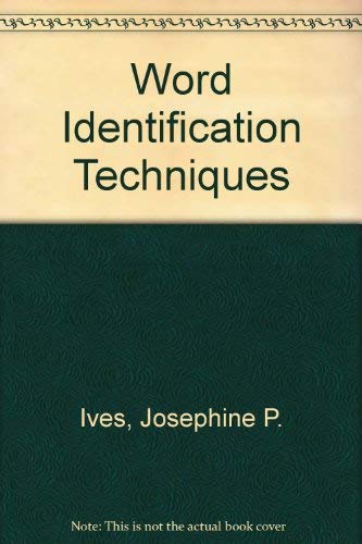 Stock image for Word Identification Techniques for sale by Better World Books