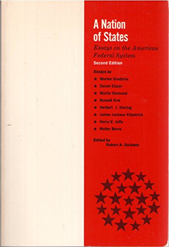 Beispielbild fr A Nation of States: Essays on the American Federal System (Rand M zum Verkauf von Hawking Books
