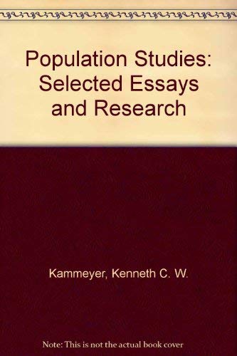 Beispielbild fr Population Studies : Selected Essays and Research zum Verkauf von Better World Books