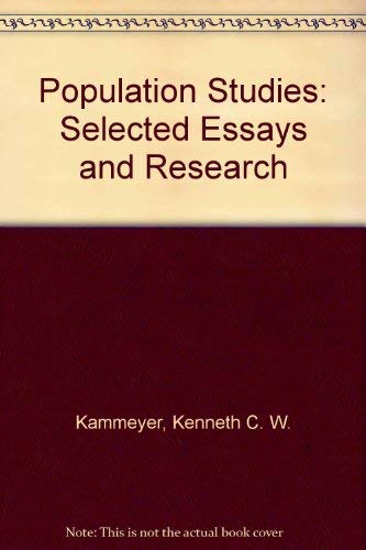 9780528680588: Population studies: Selected essays and research (Rand McNally sociology series)