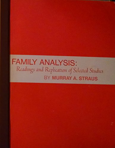 Beispielbild fr Family analysis : readings and replication of selected studies zum Verkauf von Better World Books