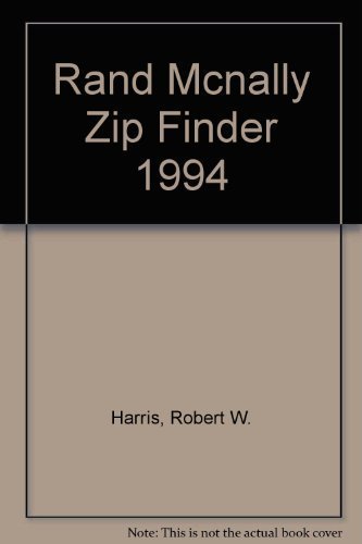 Rand Mcnally Zip Finder 1994 (9780528811869) by Harris, Robert W.