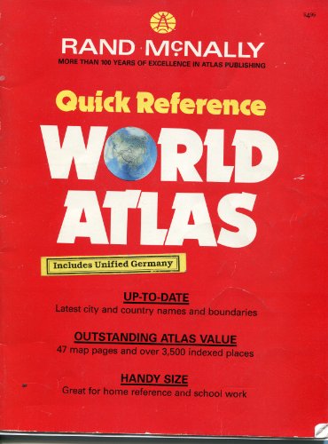 9780528834226: Rand McNally quick reference world atlas