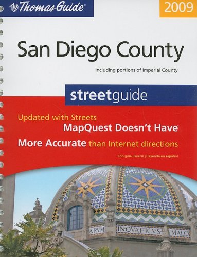 Stock image for Thomas Guide 2009 San Diego County, California: Street Guide (English and Spanish Edition) for sale by Gulf Coast Books