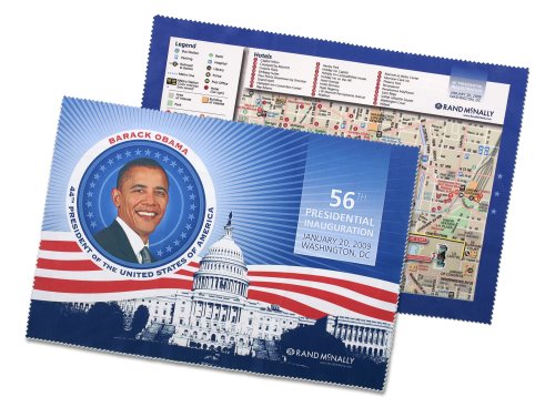 President Barack Obama Commemorative Inaugural fabMAPÂ® (9780528877520) by Rand McNally And Company