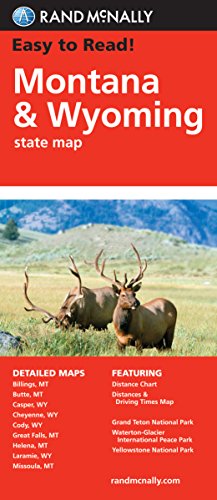 Imagen de archivo de Easy To Read: Montana, Wyoming State (Rand Mcnally Easy to Read!) a la venta por HPB-Emerald