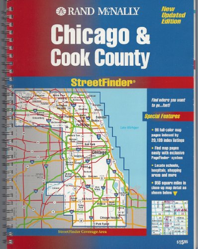 9780528969010: Rand McNally Streetfinder: Chicago and Cook County