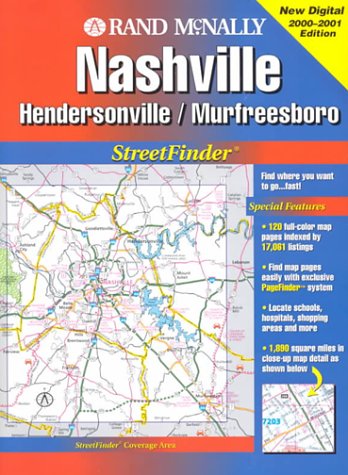 9780528986932: Nashville/Hendersonville/Murfrees (Tennessee) (USA StreetFinder Atlas S.)