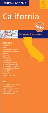 Beispielbild fr Rand McNally California State Map zum Verkauf von Wonder Book