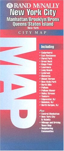 Beispielbild fr Rand McNally New York City City Map: Manhattan/Brooklyn/Bronx/Queens/Staten Island, New York zum Verkauf von Wonder Book