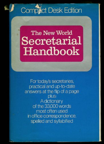 Imagen de archivo de The New World Secretarial Handbook a la venta por Thomas F. Pesce'