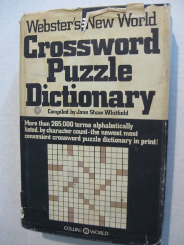 9780529051769: Title: Websters New World crossword puzzle dictionary