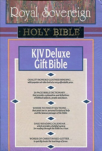 Beispielbild fr Holy Bible: King James Version/220/Bond Leather Black Deluxe Gift Bible zum Verkauf von Alplaus Books