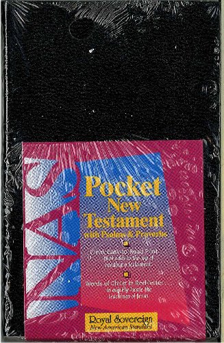 9780529075185: New American Standard Bible with Psalms and Proverbs Pocket New Testament Imitation Black