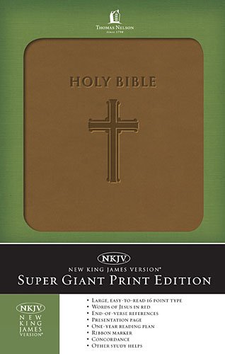 Beispielbild fr Super Giant Print Bible-NKJV zum Verkauf von GF Books, Inc.