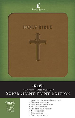 Imagen de archivo de Super Giant Print Bible-NKJV a la venta por Wonder Book