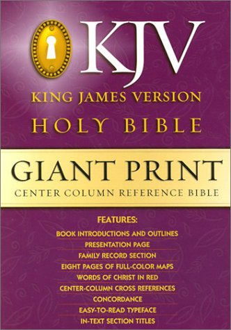 9780529101778: Giant Print Center Column Reference Bible