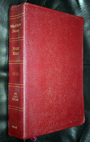 Beispielbild fr The Matthew Henry Study Bible: King James Version / Burgundy Genuine Leather zum Verkauf von Vintage Volumes PA