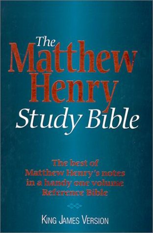 The Matthew Henry Study Bible: King James Version (9780529102966) by Thomas Nelson